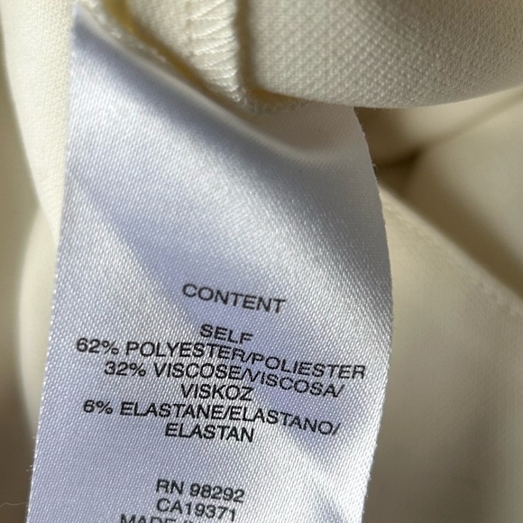 Tibi ivory high rise ankle pants wrap closure with buckle excellent Size 0 - Picture 8 of 10